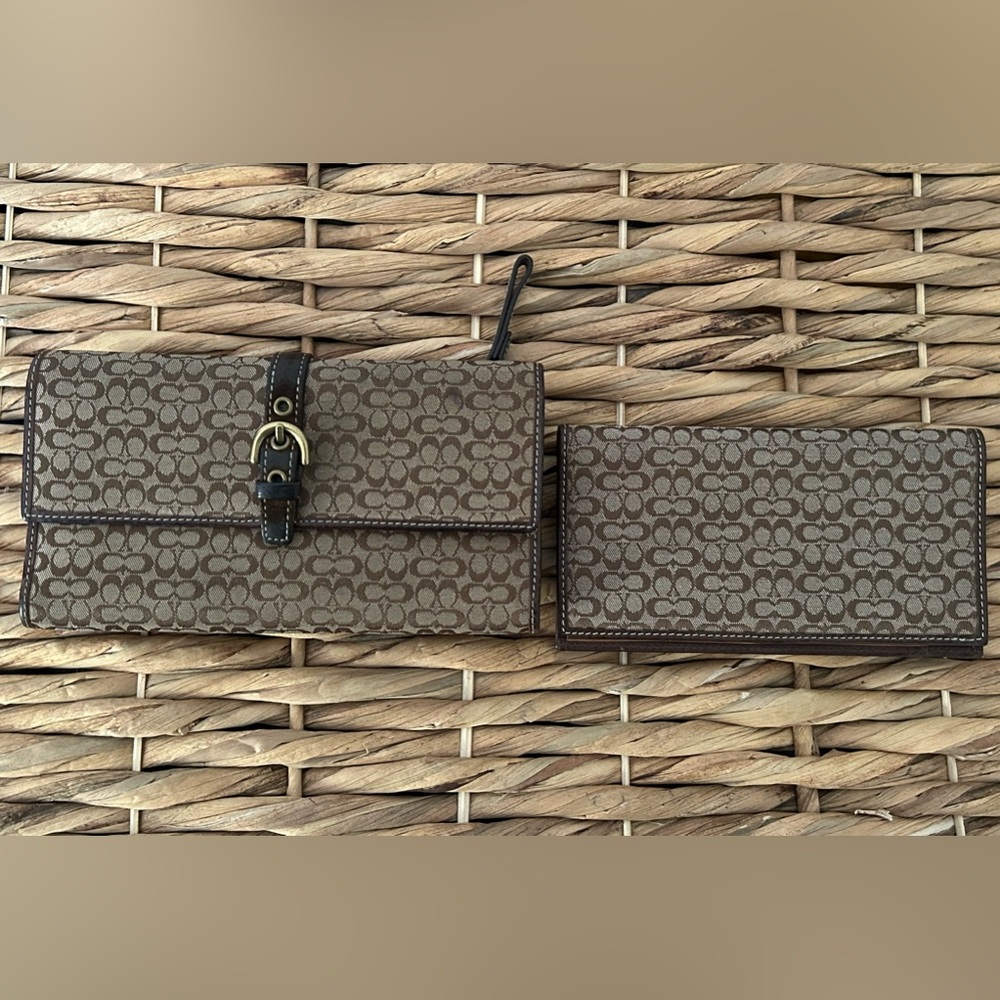 Coach Monogram Wallet & Check book holder